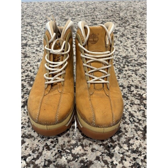 Timberland Shoes - Timberland Women's Boots Euro Dub Ankle Leather Lace Up NUBUCK 85112 Size 7 US